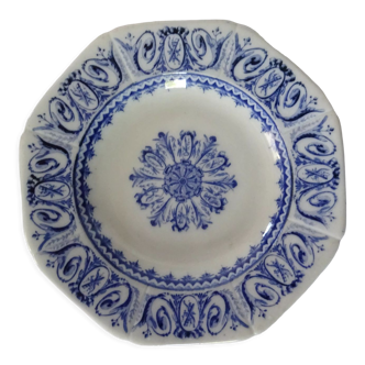 Old plate Creil & Montereau faience Louis XVI