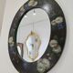 Vintage hand-painted mirror