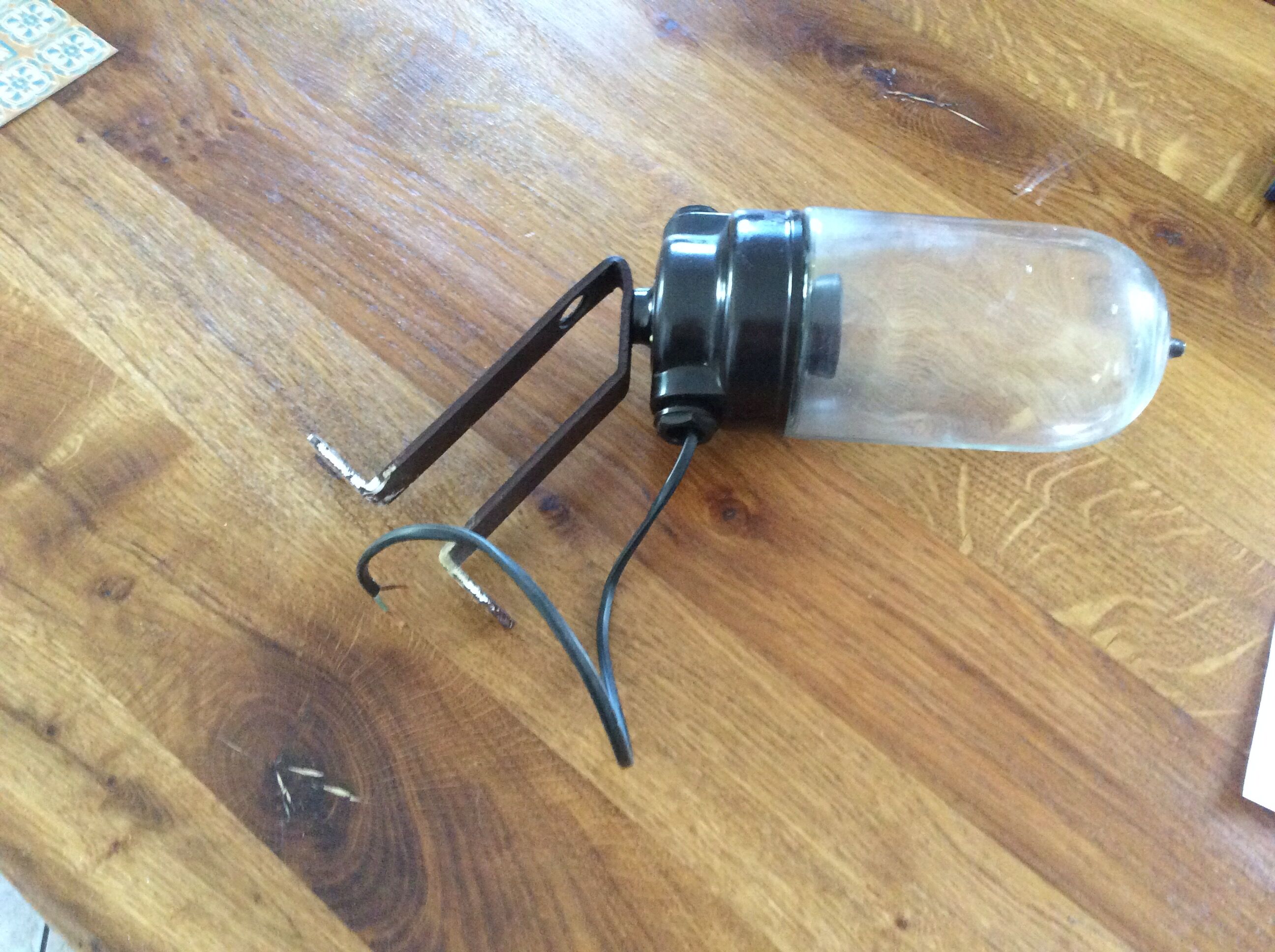 Lamp applied passageway in bakelite