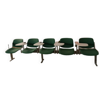 Lot 2 Castelli amphitheater benches by Giancarlo Piretti