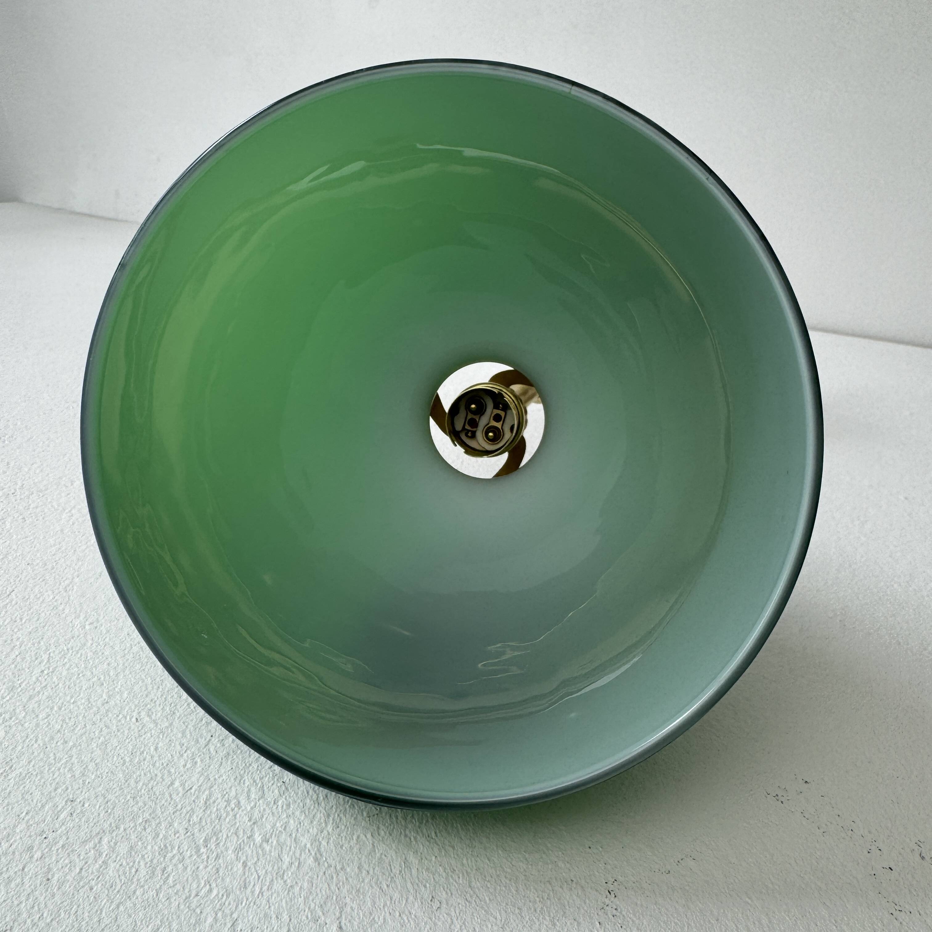 Antique articulated opaline wall light