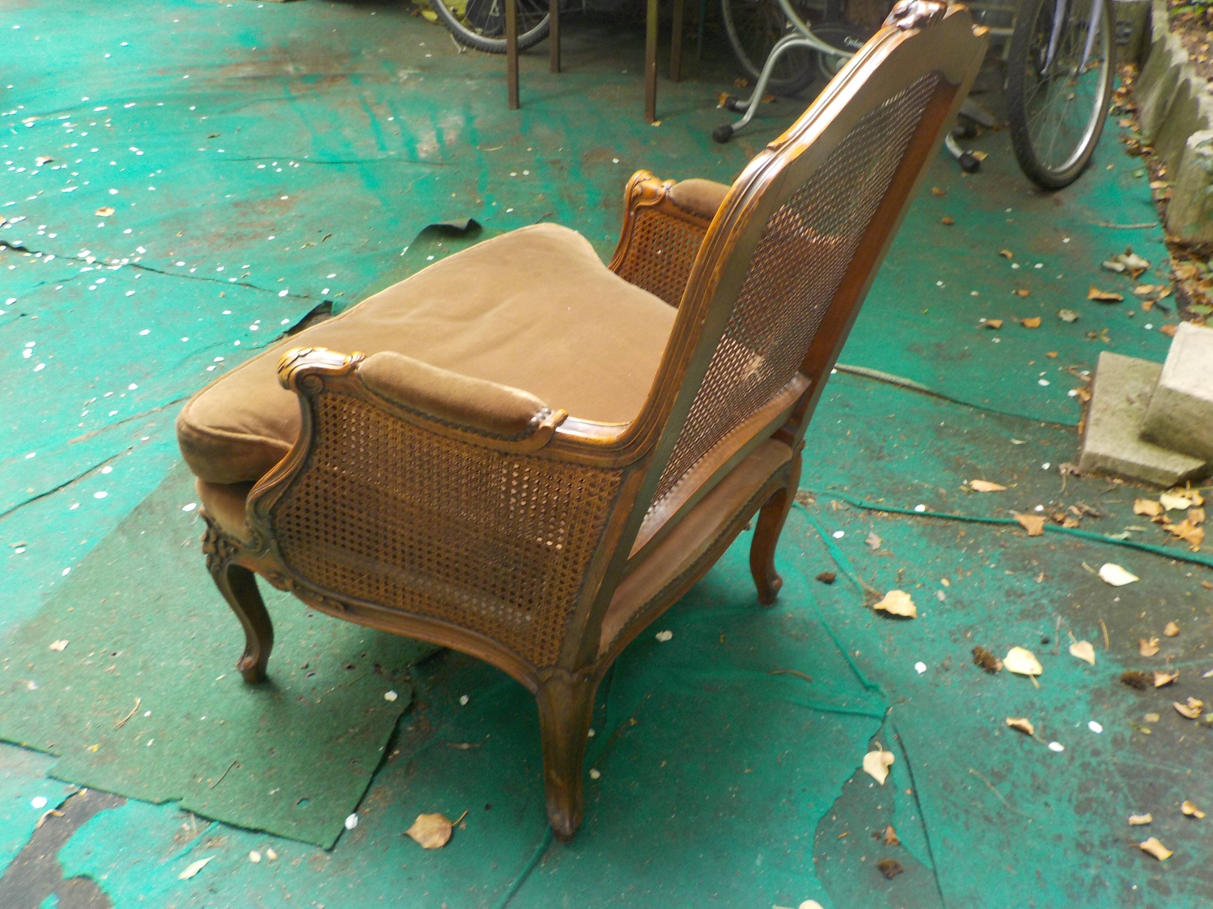Fauteuil cannée style Louis XV
