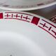6 flat plates of Digoin Sarreguemines model Saverne