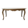 Vintage oval coffee table in marble and gold brass.