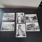 Set of 6 vintage black and white photos of Nimes
