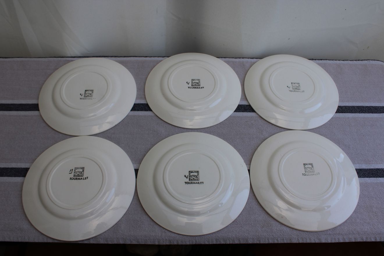 Set of 6 dessert plates