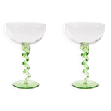 Spiral champagne glass