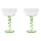Spiral champagne glass