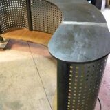 Large steel and wood counter bar