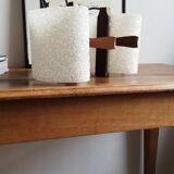 Suspension double in teak and perspex