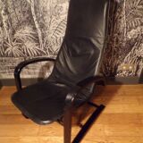 Scandinavian leather armchair