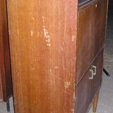 Showcase - Brissac secretary 1960 in oak and veneer