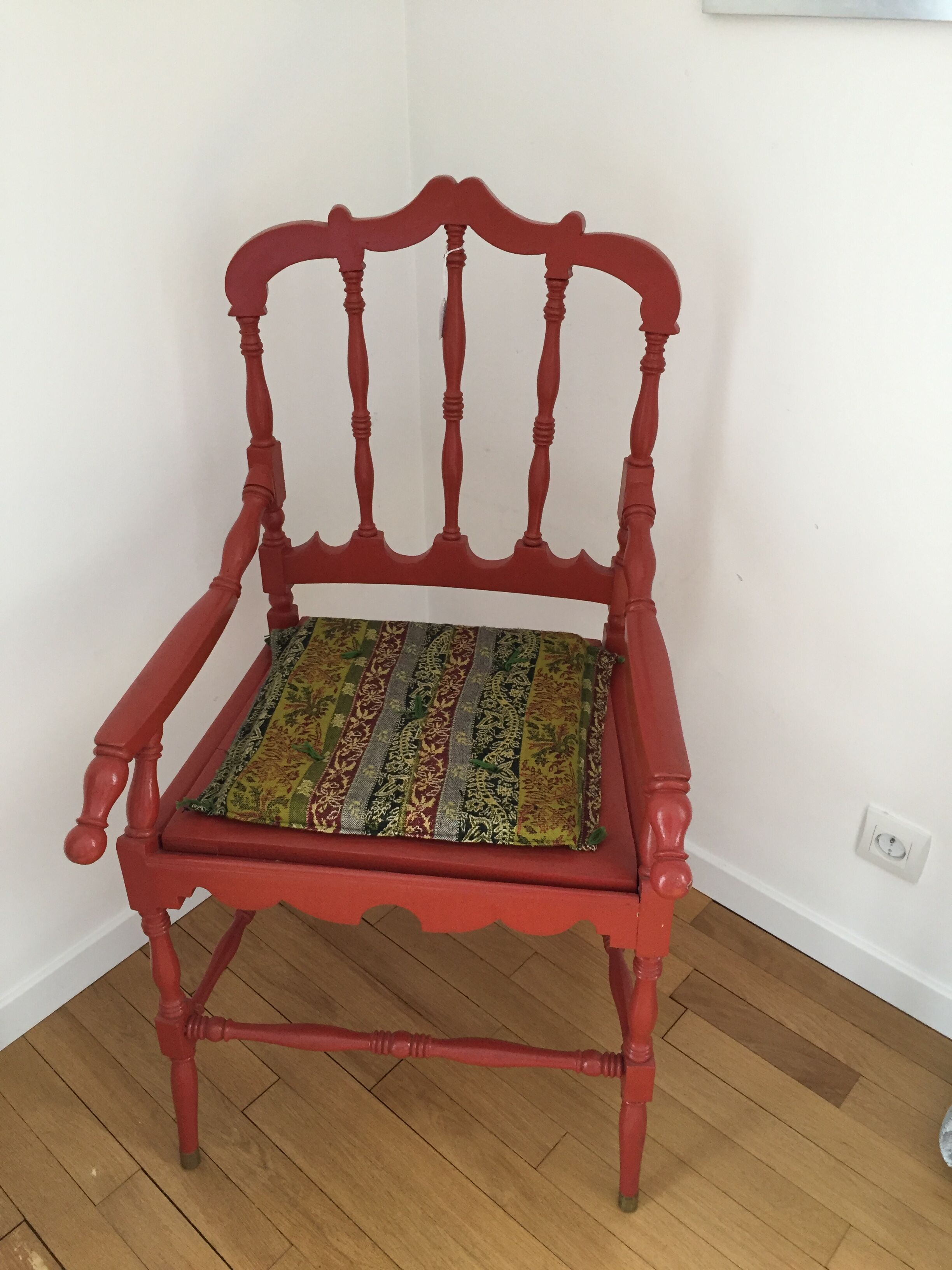 Red chinese chair