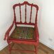 Fauteuil chinois rouge