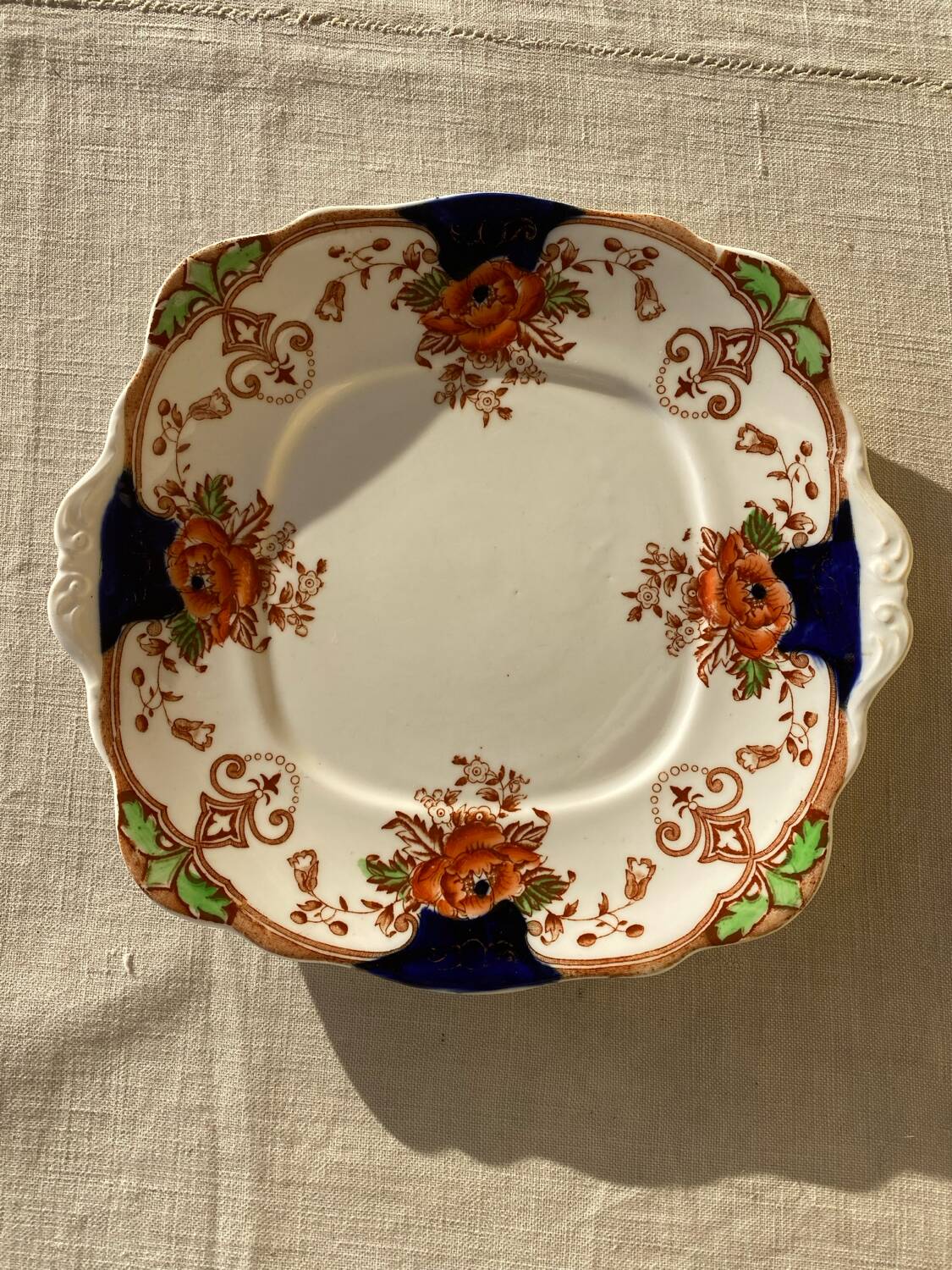 Antique stone china plate