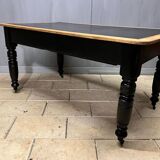 Bureau ancien cuir noir