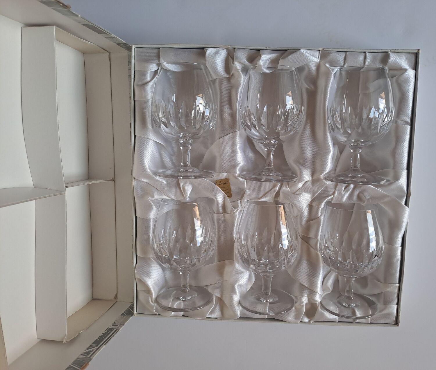 6 brandy glasses Bayel Cristallerie Royales De Champagne