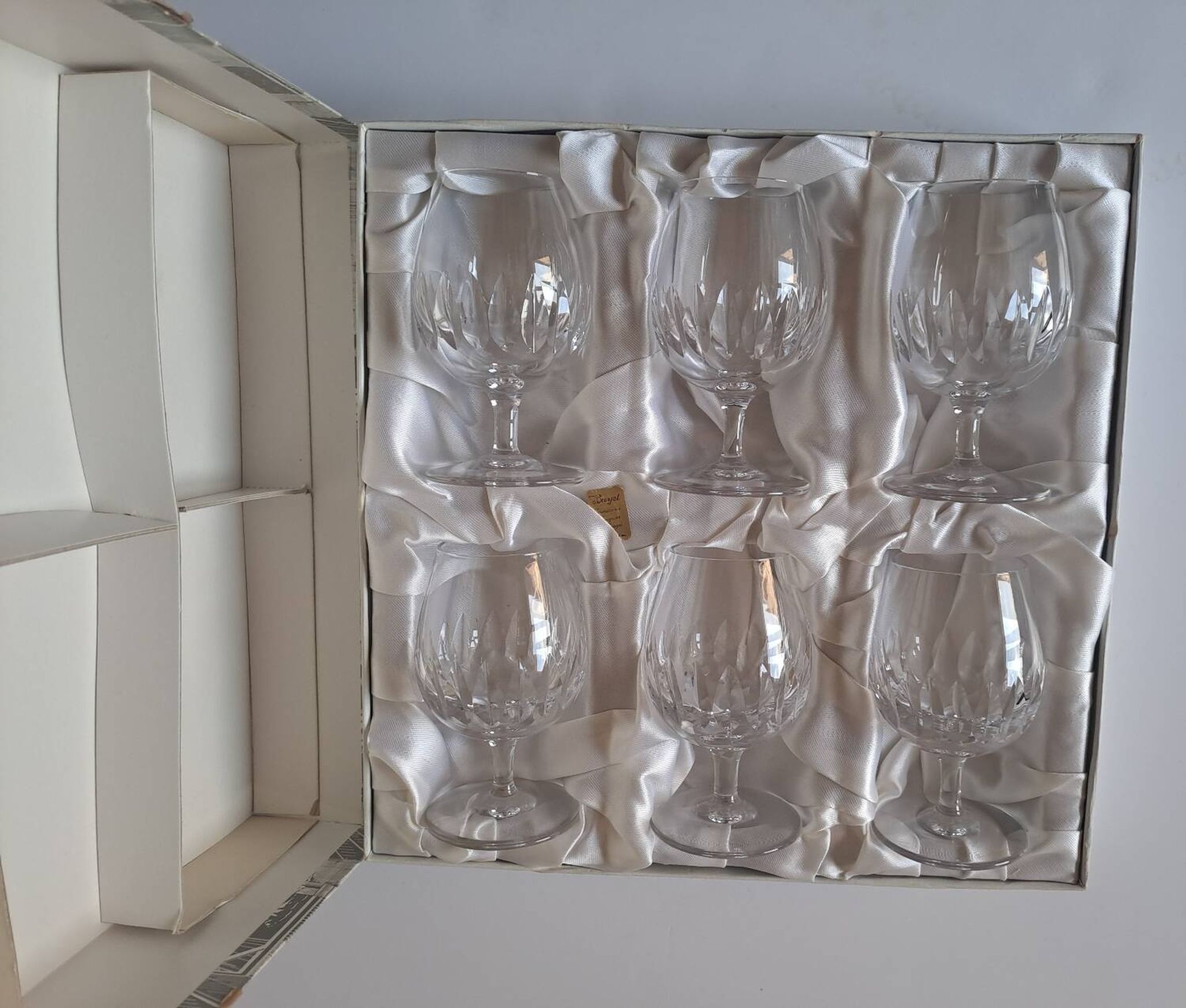 6 brandy glasses Bayel Cristallerie Royales De Champagne