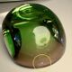 Ashtray / trinket dish in green and pink attributed to Murano 1950/60.