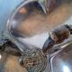 St Louis XV silver metal servant display - 2 hallmarks