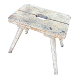 Very old rustic farmhouse stool