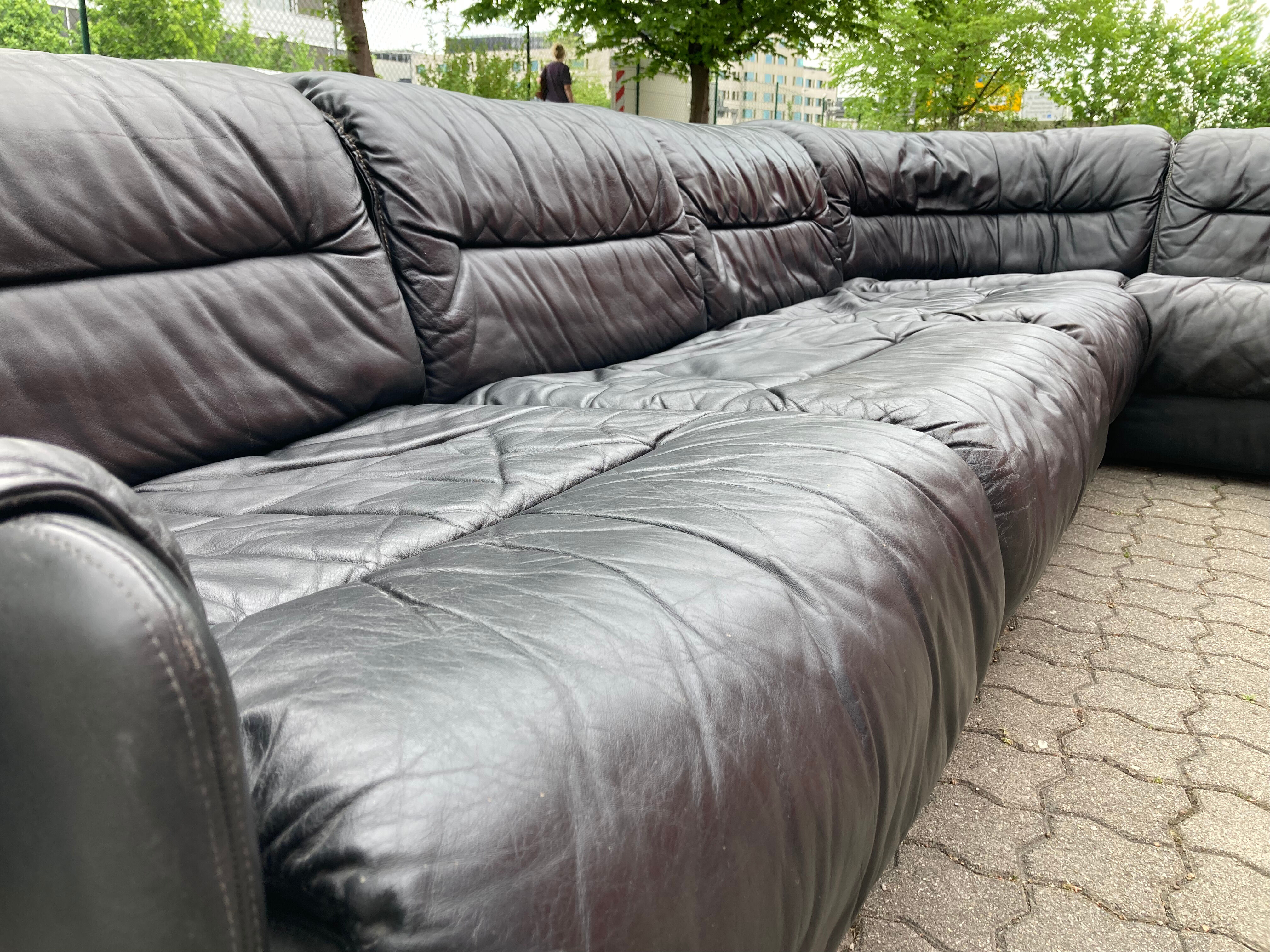 Dreipunkt International Modular Leather Sofa