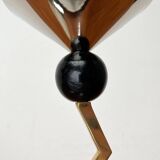 Italian postmodern metal candle holders, 1980s, set of 2