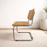 Cesca chair B32 by Marcel Breuer – cane and chrome metal – vintage