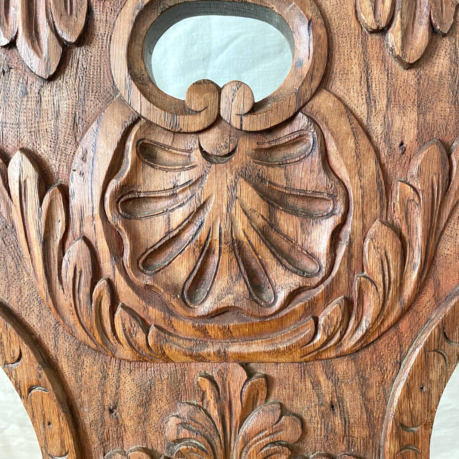 Antique Alsatian chair in carved wood