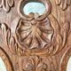 Antique Alsatian chair in carved wood