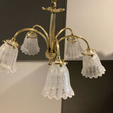 Bronze chandelier 5 branches