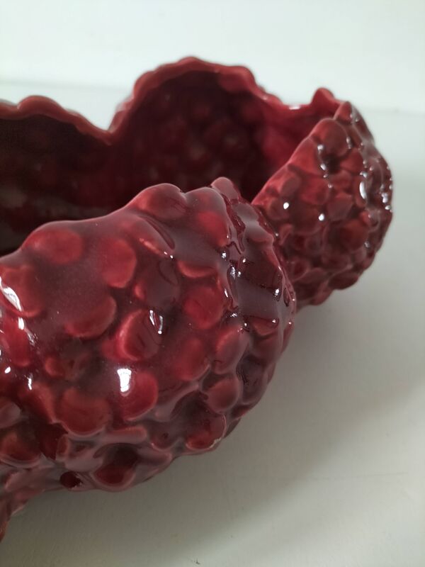 Cache-pot triptyque De Bruyn Fives Lille rouge n°4709