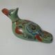 Ancient glazed terracotta mexico bird folk art vintage