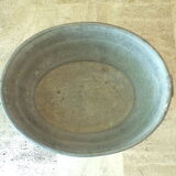 Basin in oval zinc 50X62 cm
