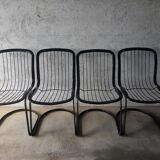 Set of 4 vintage Cidue chairs Italy 70s