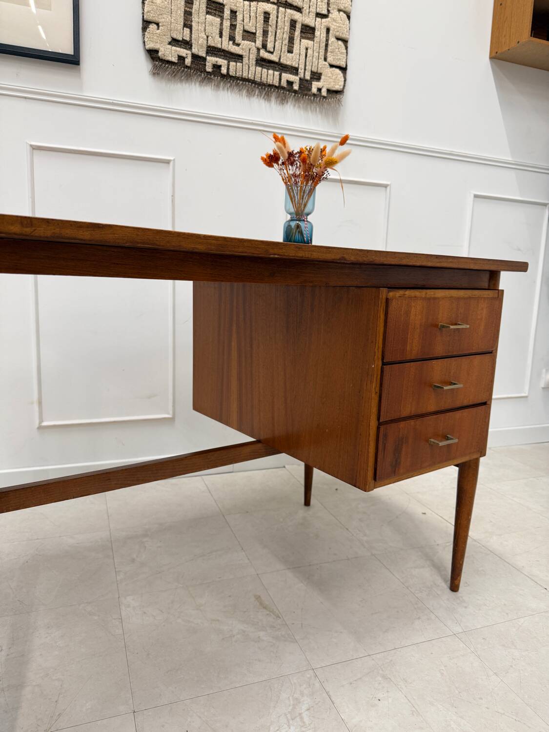 Scandinavian teak desk