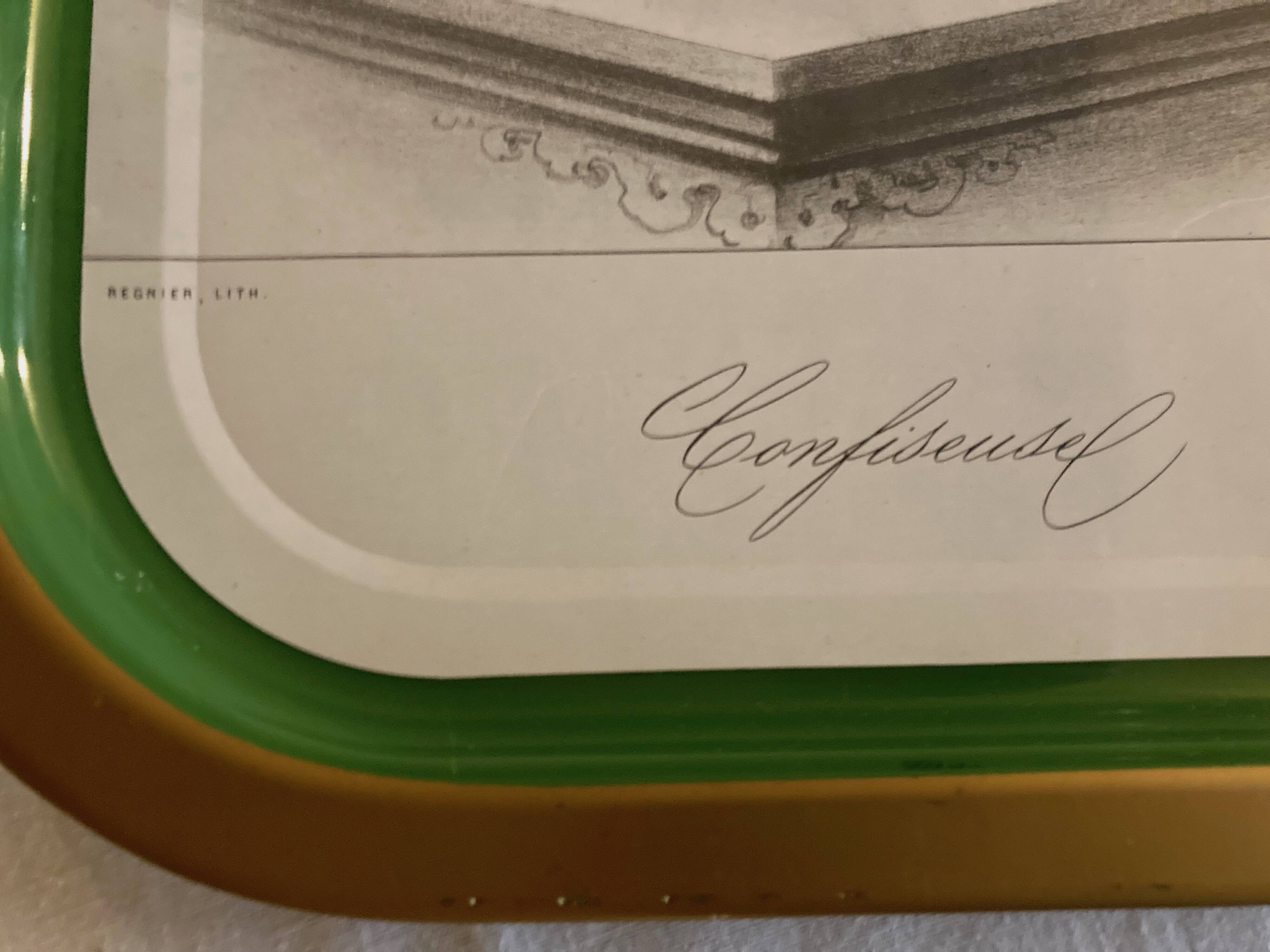 Patisfrance advertising tray, "confectioner", 1970s