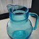 Water jug or orangeade in moulded glass 2 litres