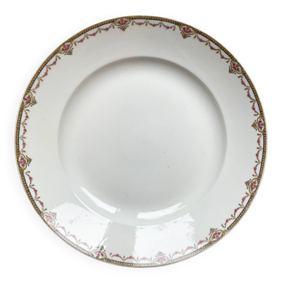 Plat vintage en porcelain LIMOGES F LEGRAND & cie made in France