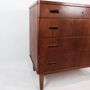 Chest of drawers in teak with four drawers, of Danish design, 1960s