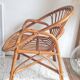 Paire de fauteuils en rotin vintage circa années 70