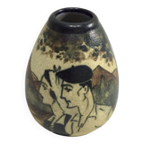 Ciboure Small Ovoid ceramic vase