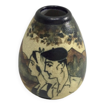 Ciboure Small Ovoid ceramic vase