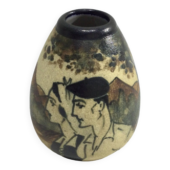 Ciboure Small Ovoid ceramic vase