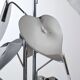Standing sculpture with chrome leaves and circular base, 1970s