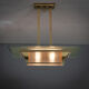 Brass art deco Atelier Petitot ceiling light