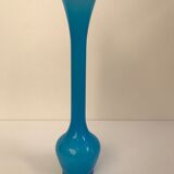 Soliflore bleu en opaline