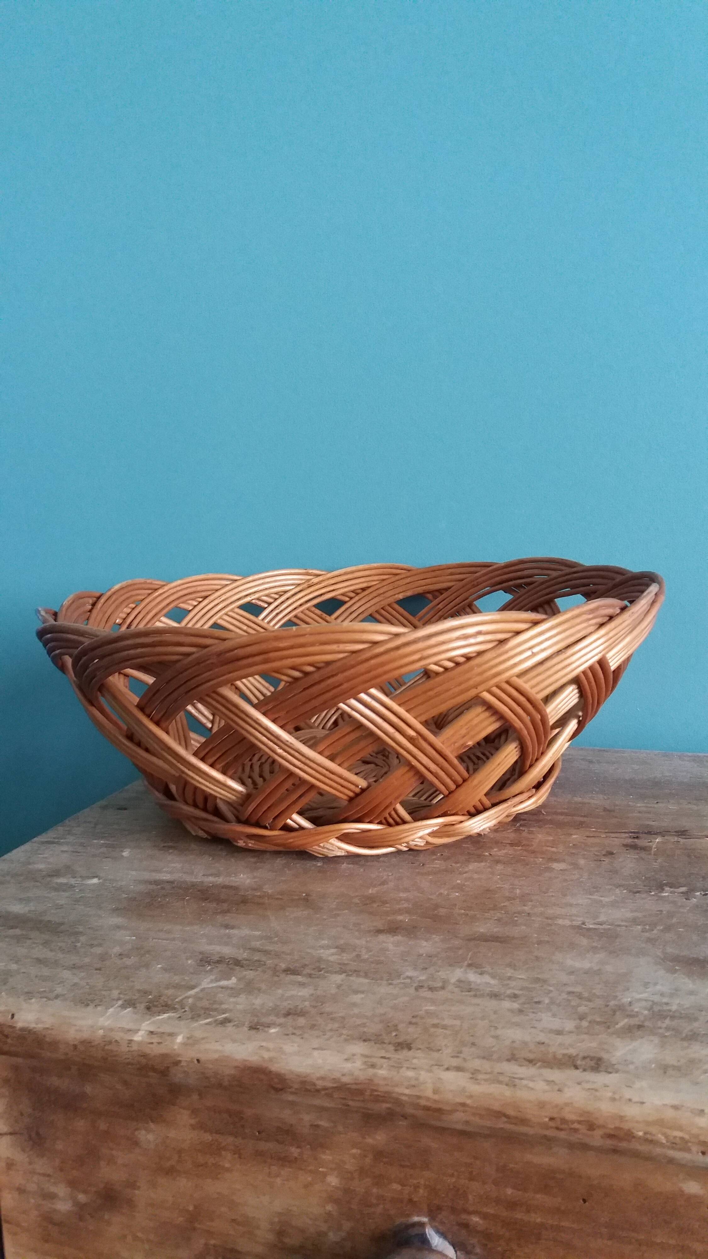Wicker basket, 24 cm basket bowl