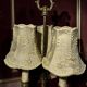 Antique three-light table lamp