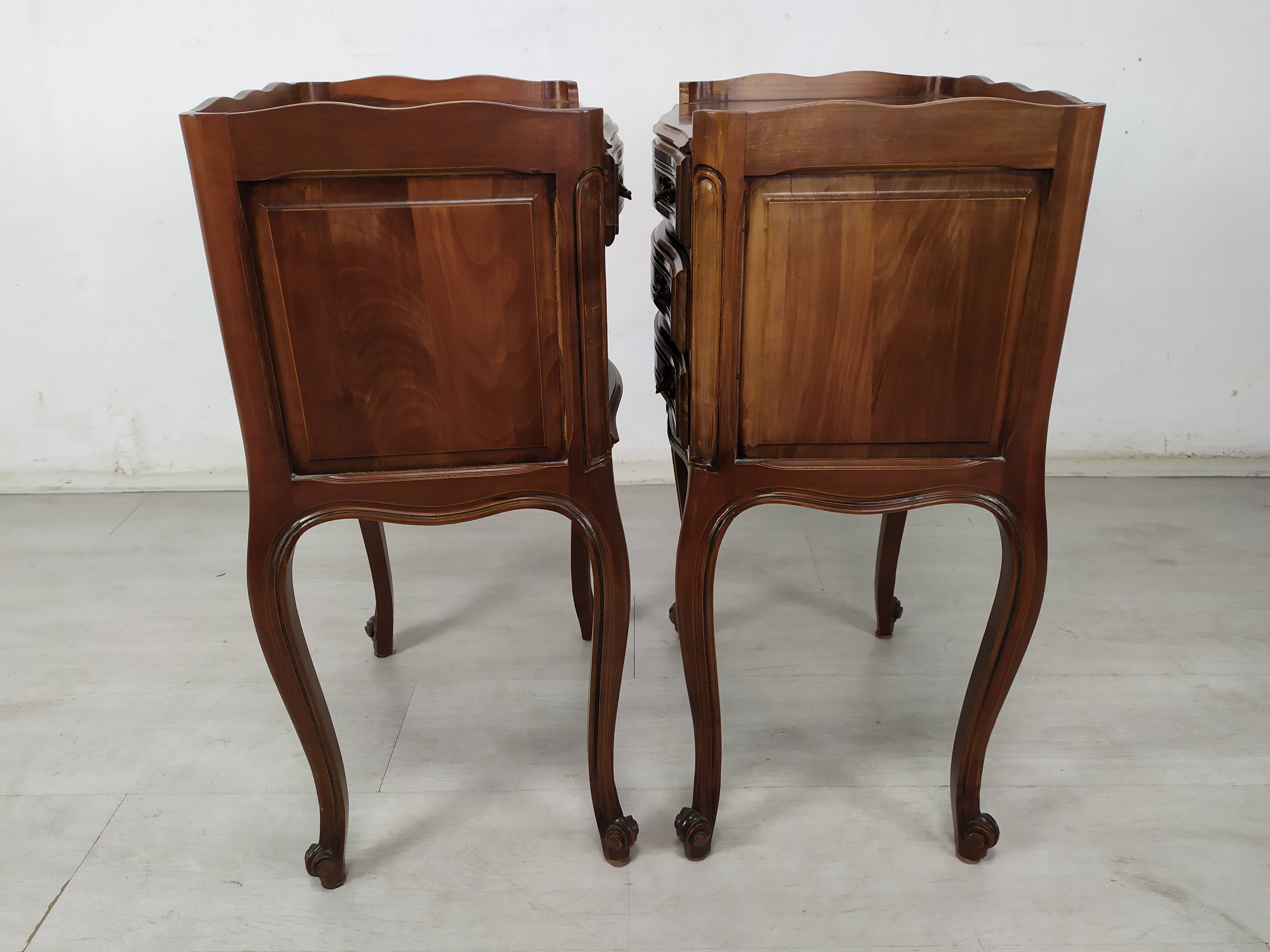 Pair of Louis XV style bedside tables